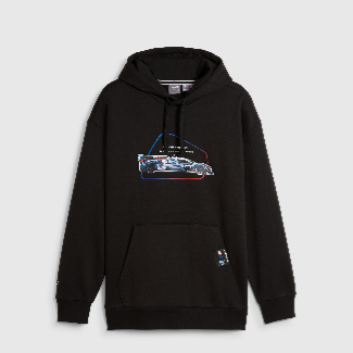Camisola com capuz BMW M Motorsport Car Graphic para Homem - Homem - Preto